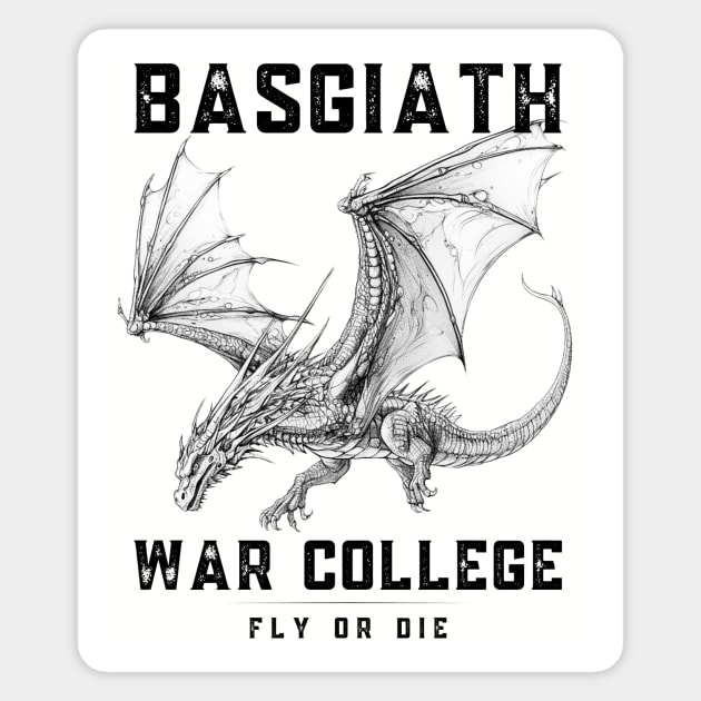 Fourth Wing Basgiath War College Magnet by LibLoot